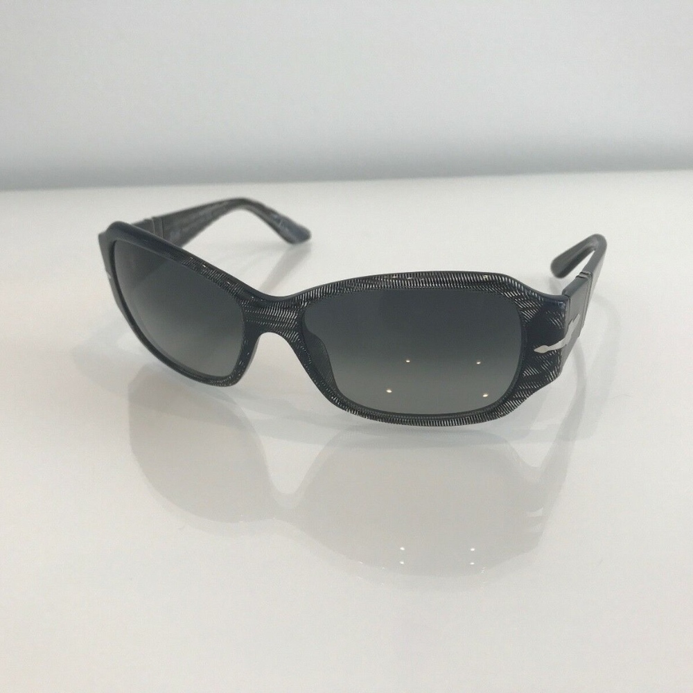 PERSOL BLACK CLEAR PLASTIC HAND MADE SUNGLASSES